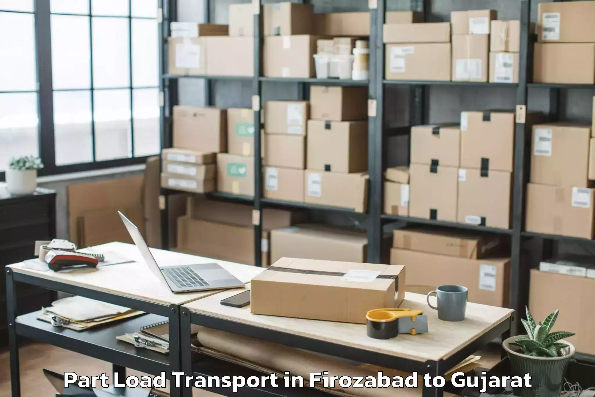 Book Your Firozabad to Dabhoi Part Load Transport Today